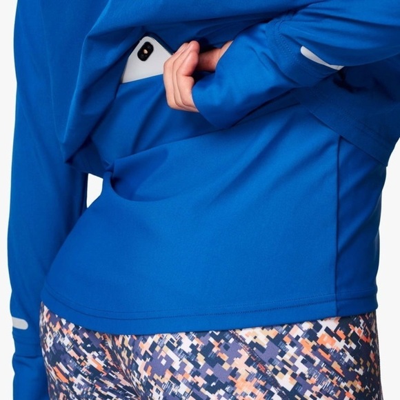 SWEATY BETTY Fast Track Running Jacket royal blue hoodie size S - Picture 4 of 11